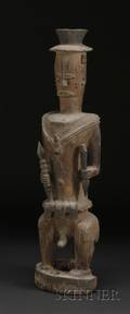 African Carved Wood Male Figure