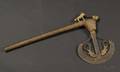 African Wood and Metal Ceremonial Axe