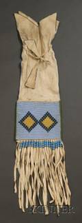 Northern Plains Beaded Hide Pipe Bag