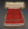 Northern Plains Beaded Cloth and Hide Womans Dress