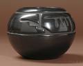 Southwest Carved Polished Blackware Pottery Bowl