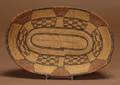 Southwest Polychrome Coiled Basketry Tray