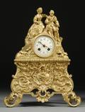 Second Empire Figural Bronze Mantel Clock