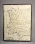 Decorative Map of Spain Part Occidentale Della Spagna