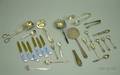 Approximately Thirteen Pieces of Sterling Silver and Seven Silver Plated Flatware Items