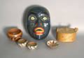Four piece native American pottery