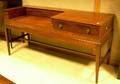 Inlaid Mahogany and Mahogany Veneer Converted Piano ForteWriting Desk