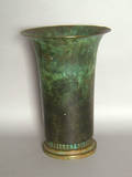 Carl Sorensen patinated bronze vase