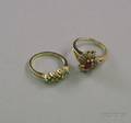 Two 14kt Gold and Gemset Rings