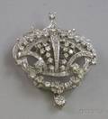 16kt White Gold and Diamond PendantBrooch