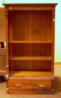 Eastlaketype Carved Walnut Open Bookcase