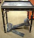George III Style Ebonized Chinoiserie Decorated Tea Table