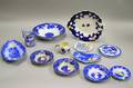 Ten Pieces of Staffordshire Blue and White Transfer Tableware