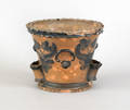 Pennsylvania stoneware flower pot 19th c