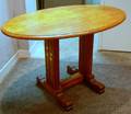 Oval Oak Center Table