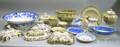 Twenty Pieces of English Transfer Decorated Staffordshire Tableware