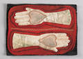 Rare heart in hand leather and felt pen wipe early 19th c