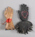 Leather heart in hand pen wipe 19th c
