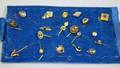 Nineteen Mostly Diamond or Glass Embellished Stickpins