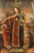 Spanish Colonial School 19th Century Style Madonna and Child