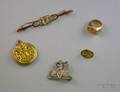 Five Pieces of Egyptian Revival Jewelry