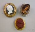 Three Cameo Brooches
