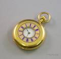 18kt Gold and Enamel Openface Pocket Watch