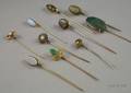 Ten Opal and Mostly Gold Stickpins
