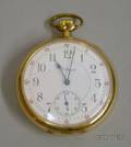 Goldfilled 23jewel Waltham Maximus Open Face Pocket Watch