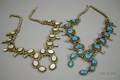 Two Southwestern Silver Squash Blossom Necklaces