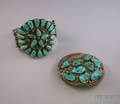 Southwestern Silver and Turquoise Cuff and Belt Buckle