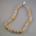 Rose Quartz Bead Necklace