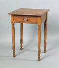Pennsylvania Sheraton cherry onedrawer stand ca 1825