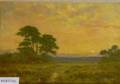 Lot of Two American School Oil on Canvas Views