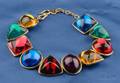 Multicolor Paste Cabochon Necklace Yves Saint Laurent