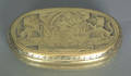 Dutch oval brass tobacco box mid 18th c