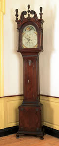 Pennsylvania Chippendale walnut tall case clock ca 1800