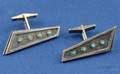 Sterling Silver and Turquoise Cuff Links Peter Macchiarini