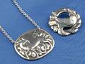 Two Sterling Silver Jewelry Items Georg Jensen