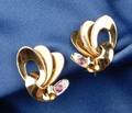 Retro Gemset Swirl Earclips Tiffany  Co
