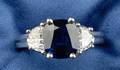 Platinum Sapphire and Diamond Ring Heyman Brothers