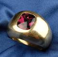18kt Gold and Pink Tourmaline Dome Ring Theo Fennell