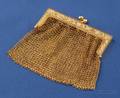 Antique 18kt Gold and Diamond Mesh Purse