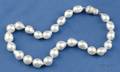 18kt White Gold and Baroque South Sea Pearl Necklace