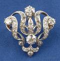 Edwardian Diamond PendantBrooch Tiffany  Co