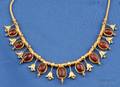Etruscan Revival 18kt Gold and Carnelian Necklace