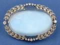 Antique Moonstone and Diamond Brooch