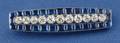 Art Deco Platinum Sapphire and Diamond Bar Pin