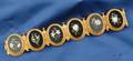 Antique 18kt Gold and Pietra Dura Bracelet