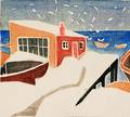 Blanche Lazzell American 18781956 Studio in Winter